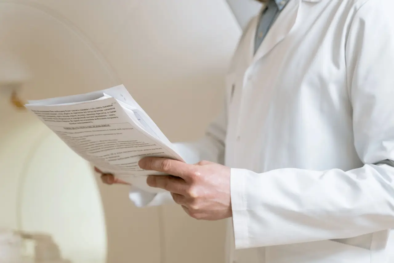 Medical Professional Reviewing Patient Documents